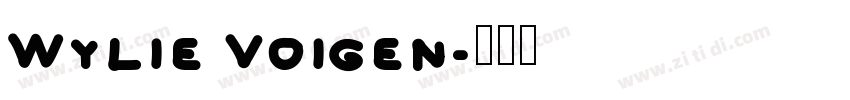 Wylie Voigen字体转换